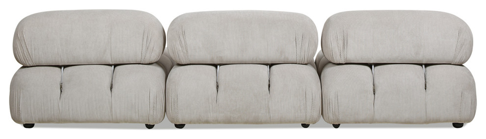 Marcel 109.5 quotModular Modern 3 Piece Sofa   Transitional   Sofas   by Jennifer Taylor Home  Houzz