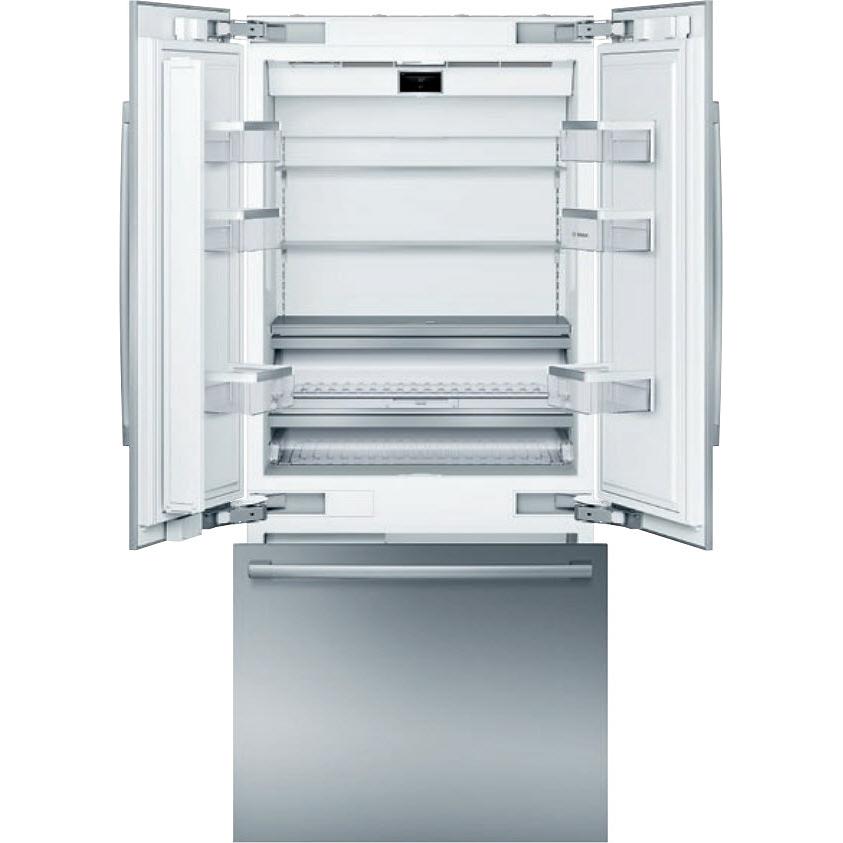 Bosch 36-inch, 19.4 cu.ft. Built-in French 3-Door Refrigerator with Wi-Fi Connect B36BT935NS