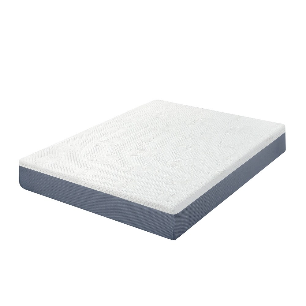 Sleeplanner 10 inch Comfort Gel Memory Foam Mattress  Gray