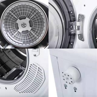 HwoamneT 2.65 cu.ft. Vented Smart Compact Portable Electric Dryer Stainless Steel Clothes Dryers in White BLW#HGJ003