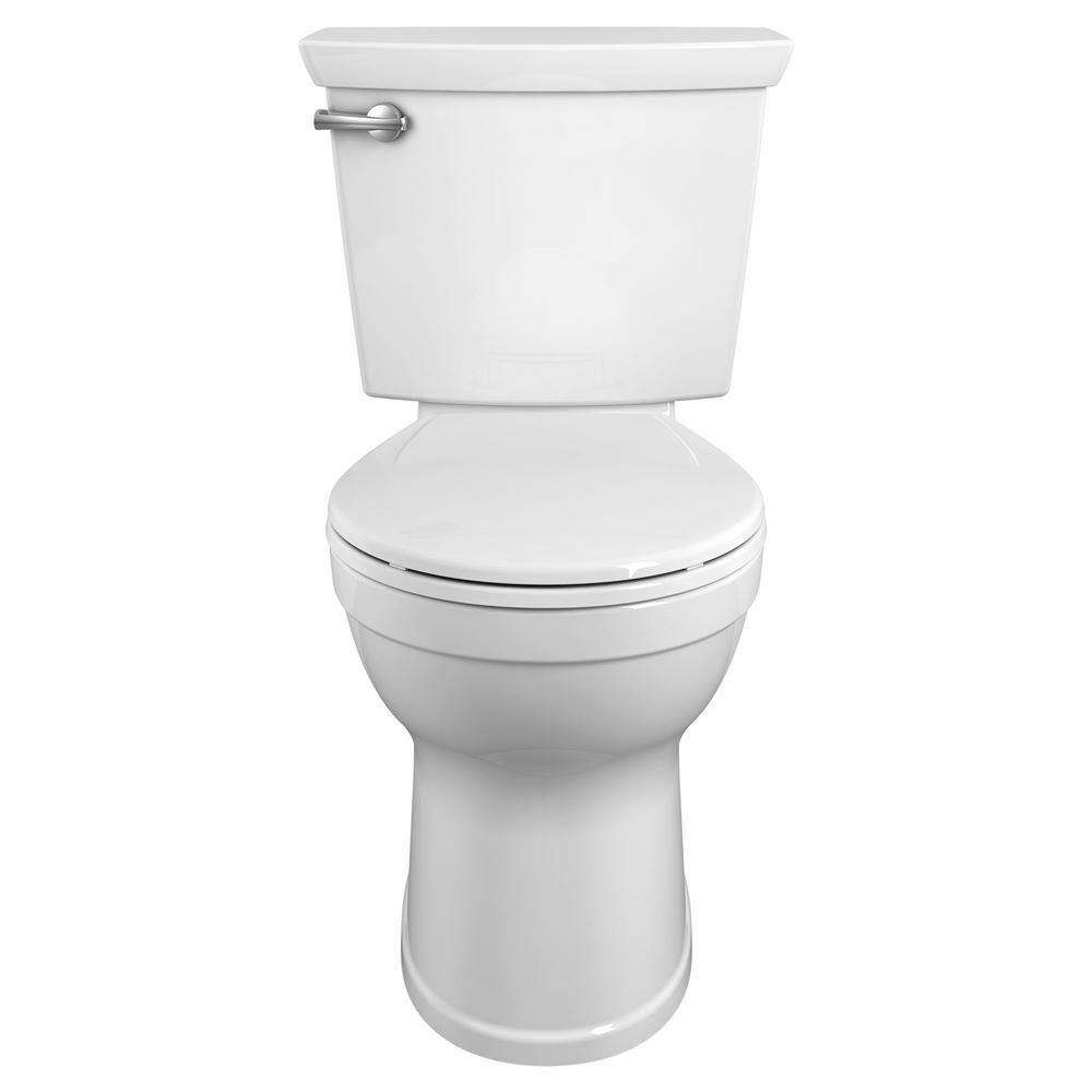 American Standard Champion Tall Height 2-Piece High-Efficiency 1.28 GPF Single Flush Round Front Toilet in White Seat Included 747BA107SC.020