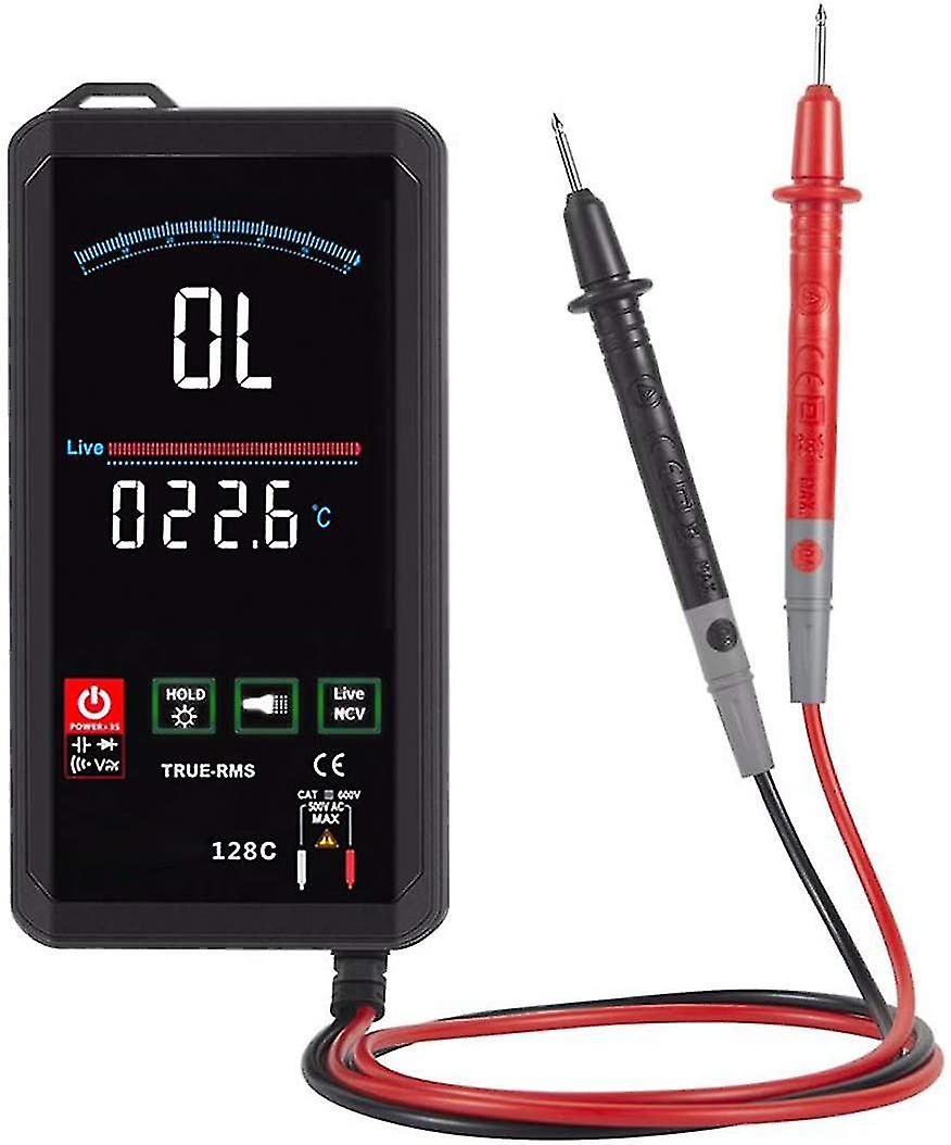 Multimeter Tester， Large Portable Lcd Digital Pocket Voltage/current/frequency Automatic 6000 Counts