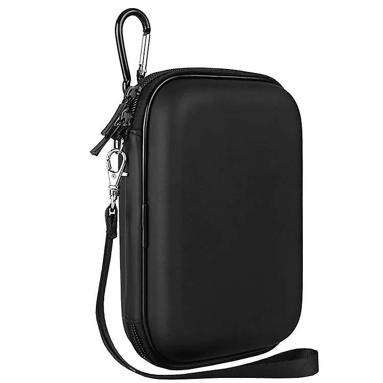 Hard Disk Box Shockproof Bag Anti-fall Eva Hard Disk Storage Bag Anti-compression Mobile Power Box Square Zipper Box Audio Box Black Outer Size: 11*14