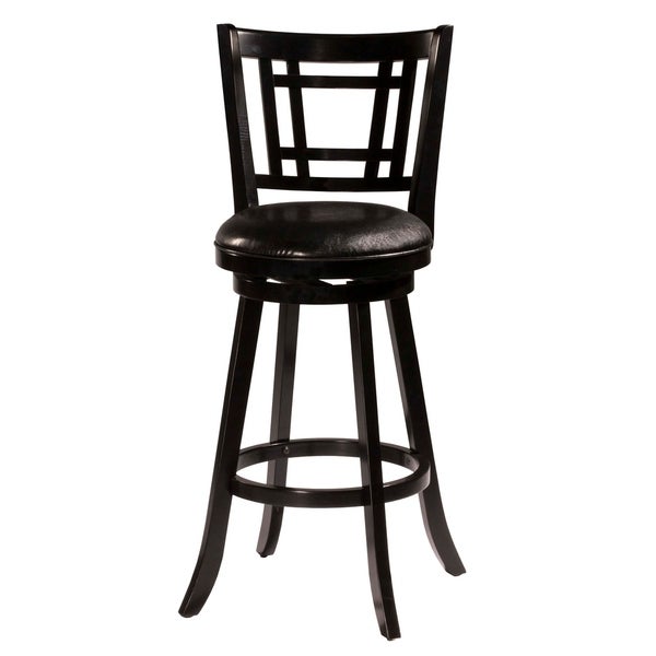 Hillsdale Furniture Fairfox Swivel Bar Stool， Black， 30