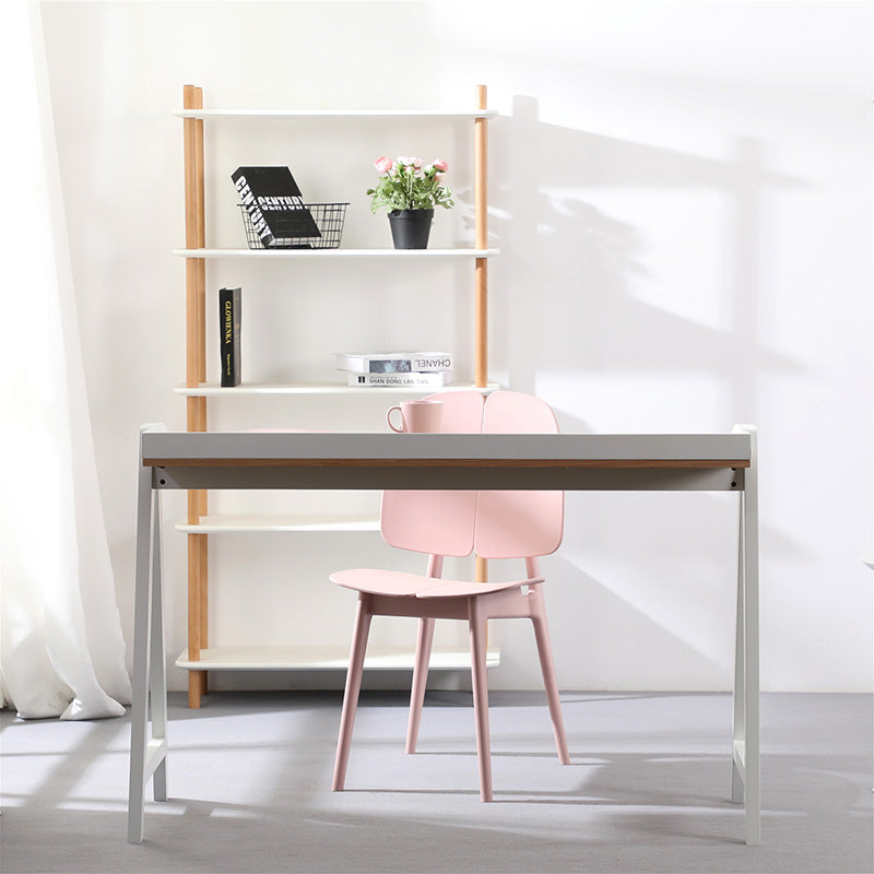 YARA Study Desk 118cm - White & Natural