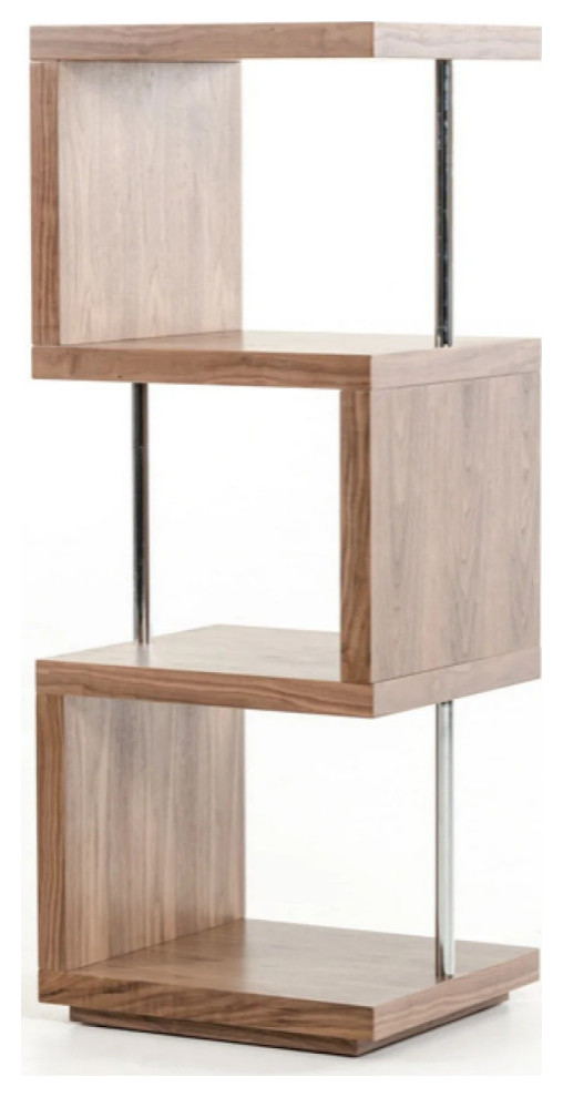 Anna Modern Walnut Wall Unit   Transitional   Bookcases   by Rustic Home Furniture Deco  Houzz