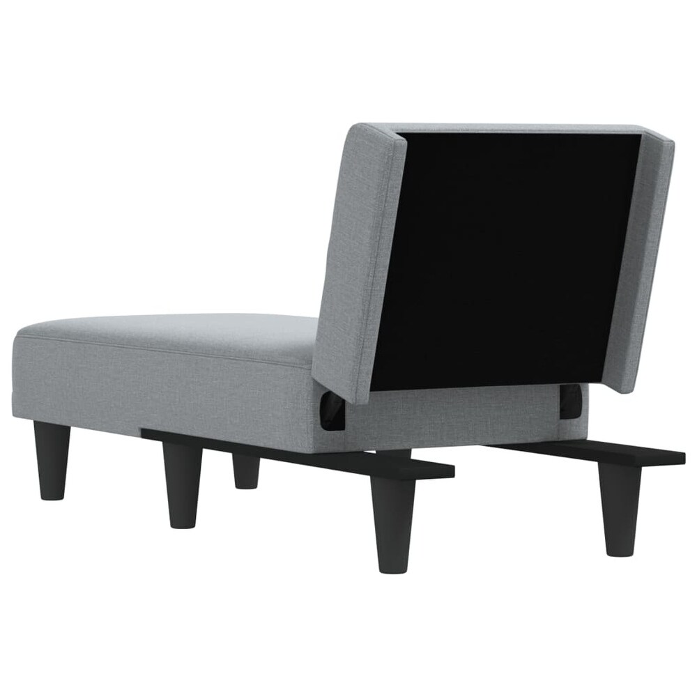 vidaXL Chaise Longue Dark Gray Fabric   21.7\