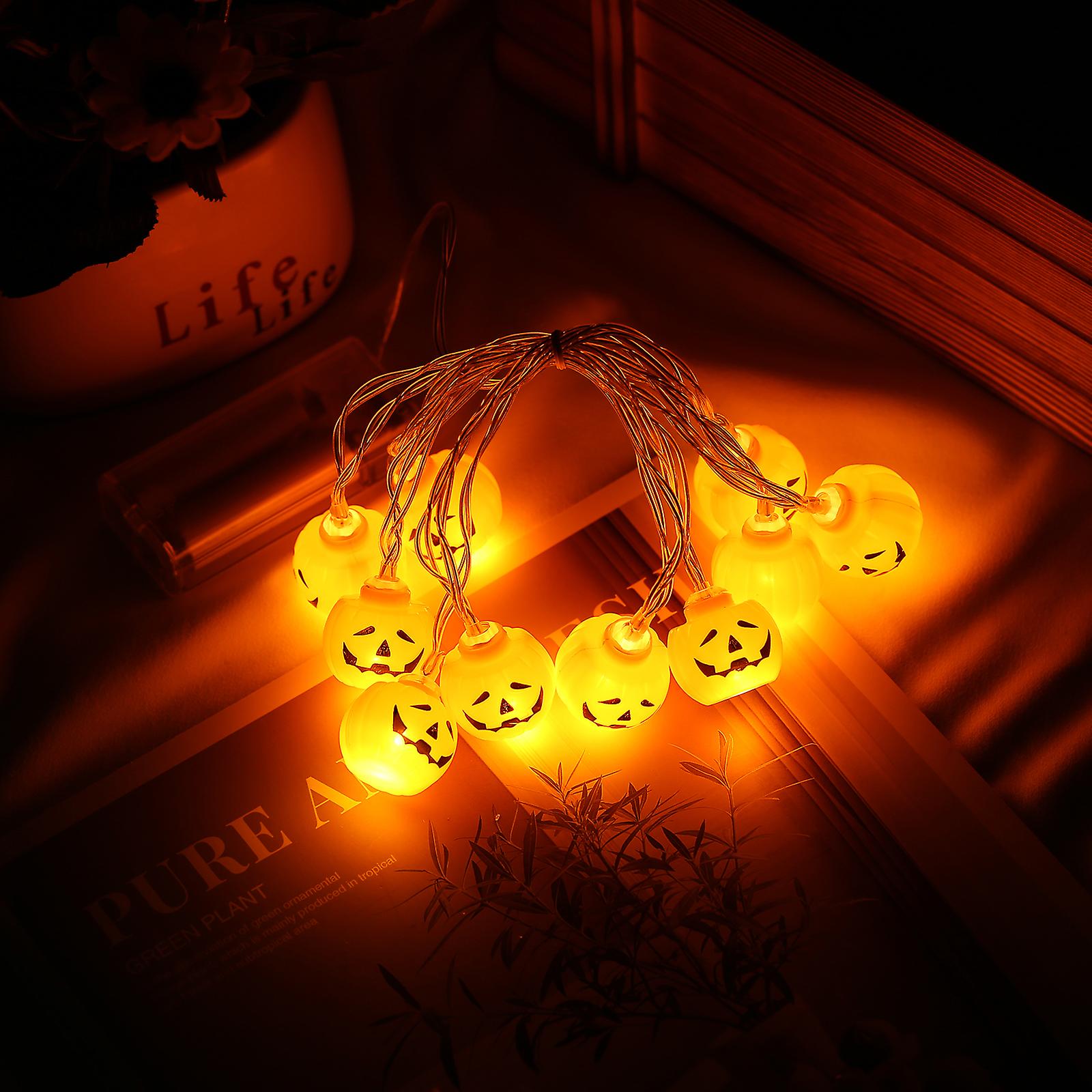 Halloween String Lights Holiday Decorative Lights String Lamp Atmosphere Halloween Decoration Light Home Decor Window Curtain Light No.281602