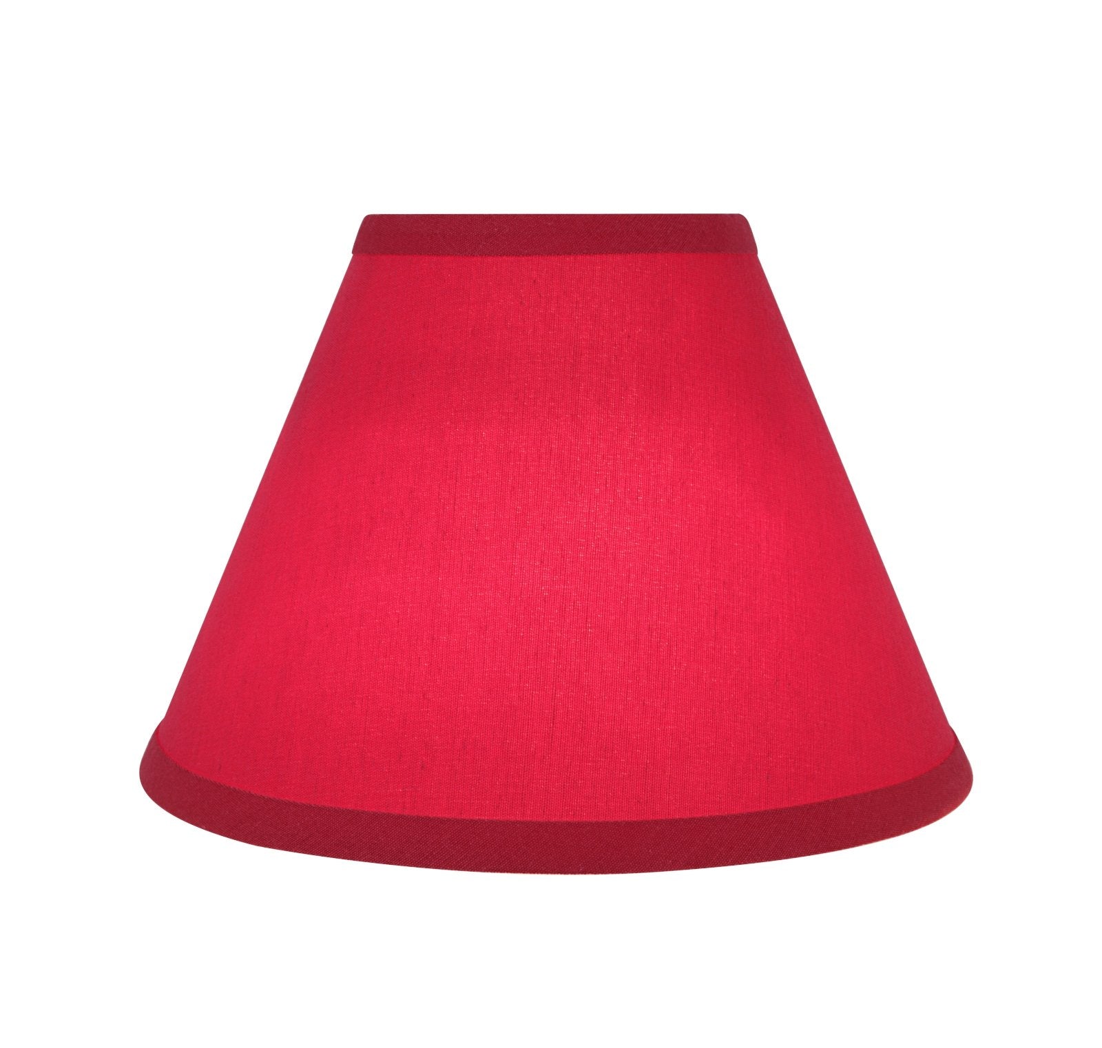 Aspen Creative 58729 Transitional Hardback Empire Shape UNO Construction Lamp Shade in Red， 9