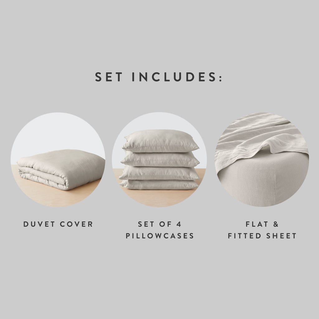 Stonewashed Linen Bed Bundle