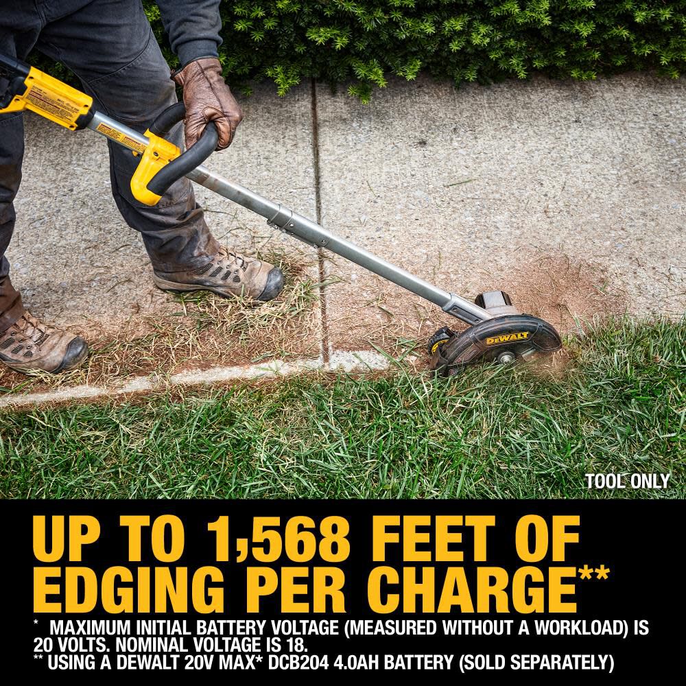 DEWALT 20V MAX* Brushless Cordless Edger Bare Tool DCED400B from DEWALT