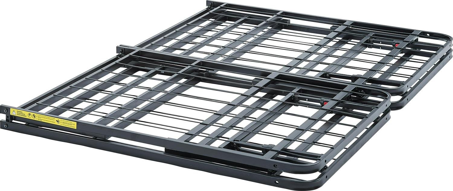 Mainstays 14  High Profile Foldable Steel King Platform Bed Frame Black  Crowdfused