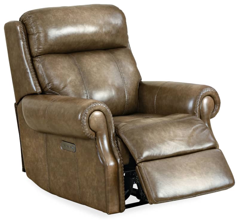 Hooker Furniture Living Room Brooks Power Recliner With Power Headrest