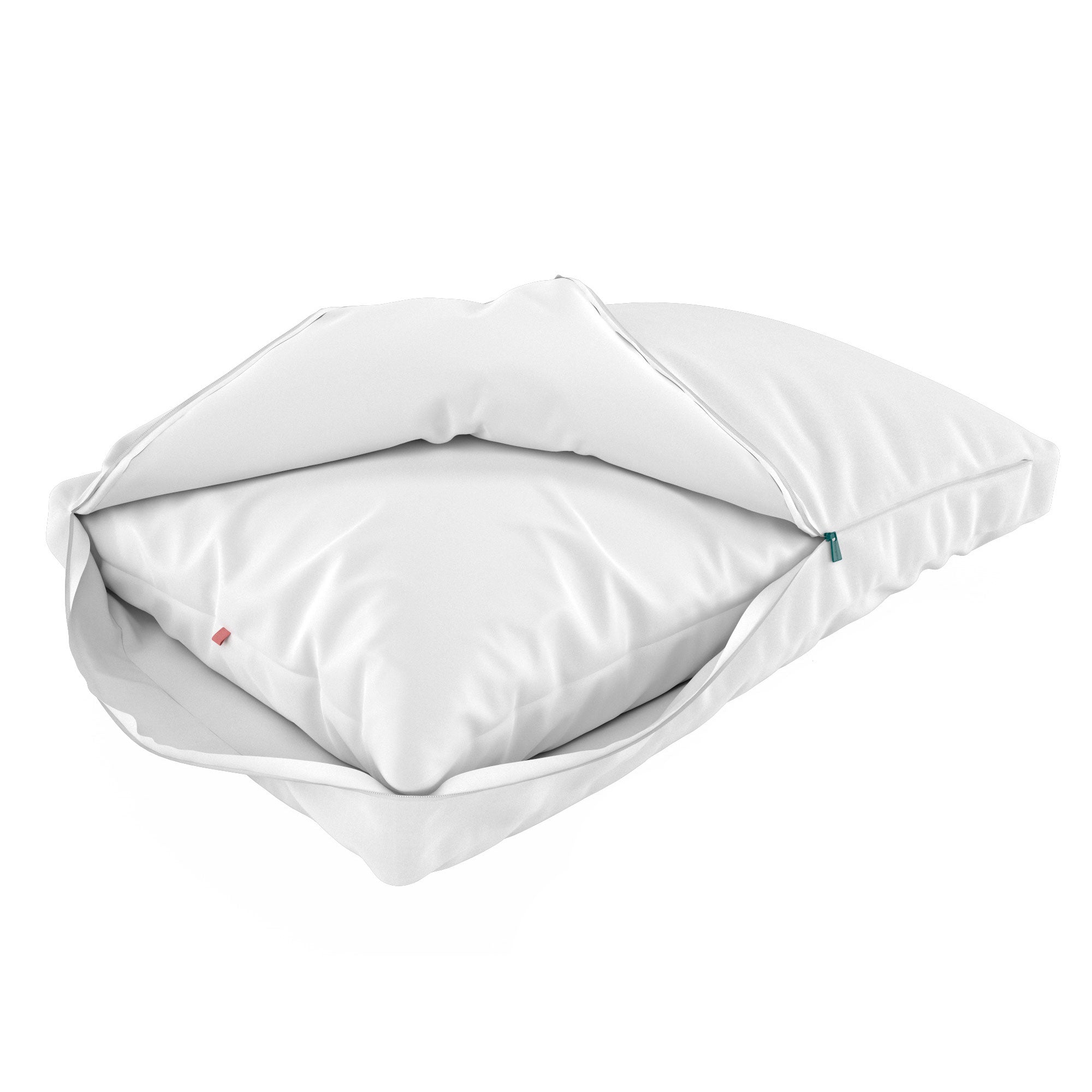 Sleepgram Bed Support Sleeping Pillow with Microfiber Cover, King, White