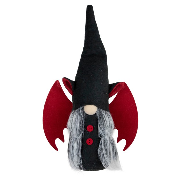 Black And Red Halloween Girl Gnome With Bat Wings