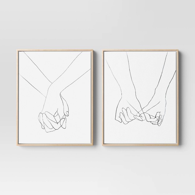 X 20 quot Hands Framed Canvas