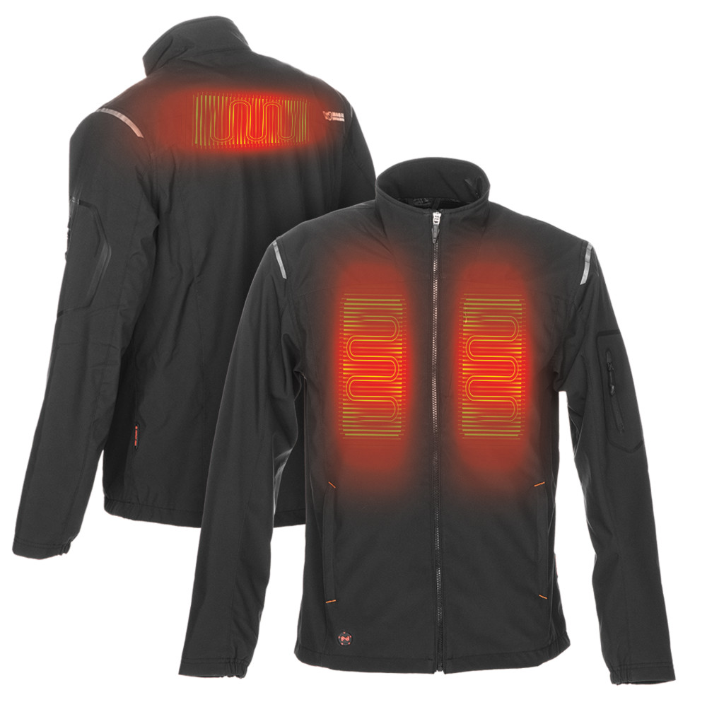 Alpine Bluetooth Heated Jacket 7.4 Volt Mens Black Small ;