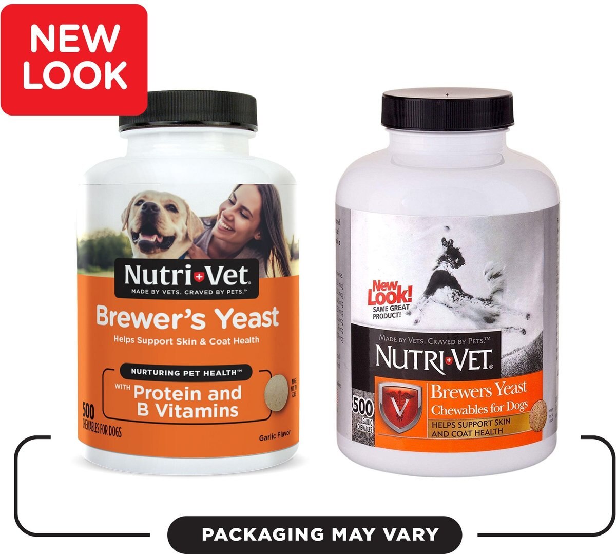 Nutri-Vet Brewer's Yeast Chewable Tablets Skin and Coat Supplement for Dogs