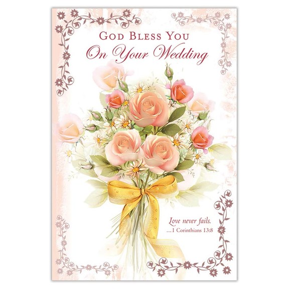 Alfred Mainzer W69091 God Bless You   Wedding Card