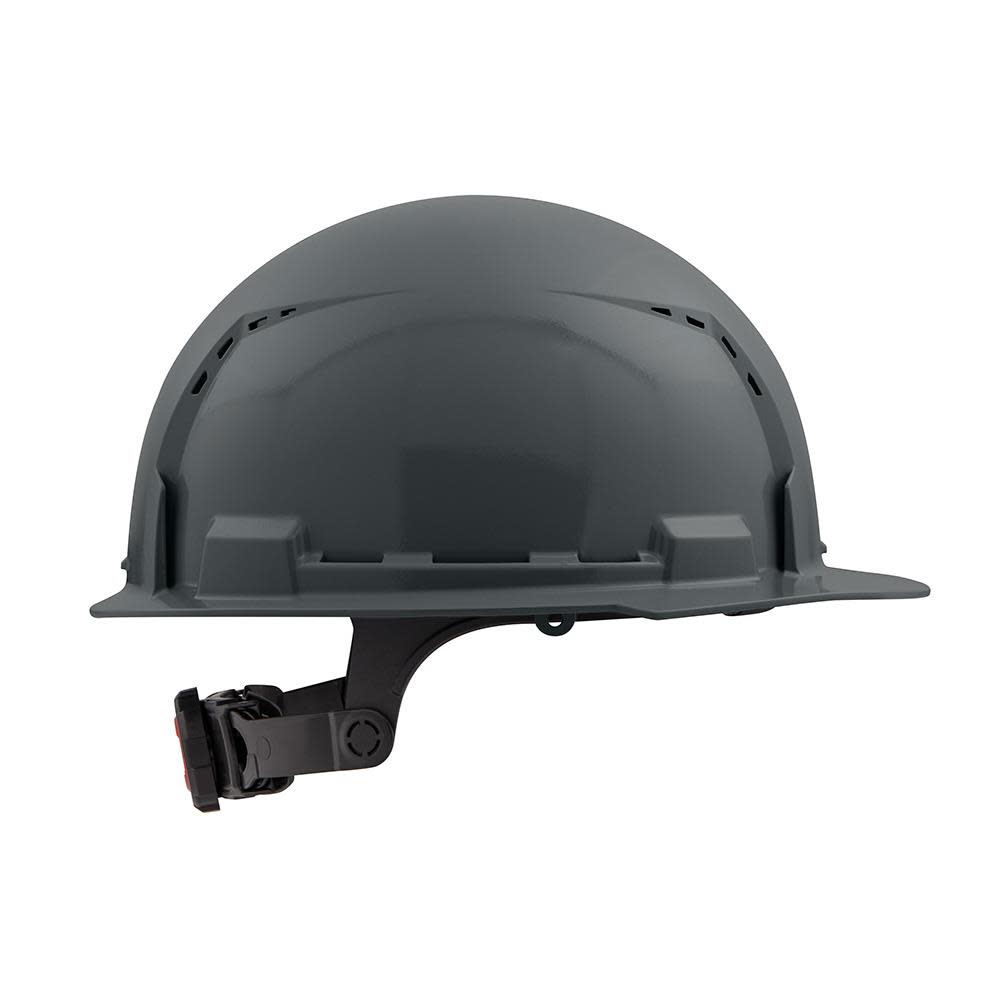 Milwaukee Gray Front Brim Vented Hard Hat with 6pt Ratcheting Suspension Type 1 Class C