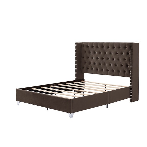 Queen Bed with Two Nightstands 3 Piece Set - - 36587168