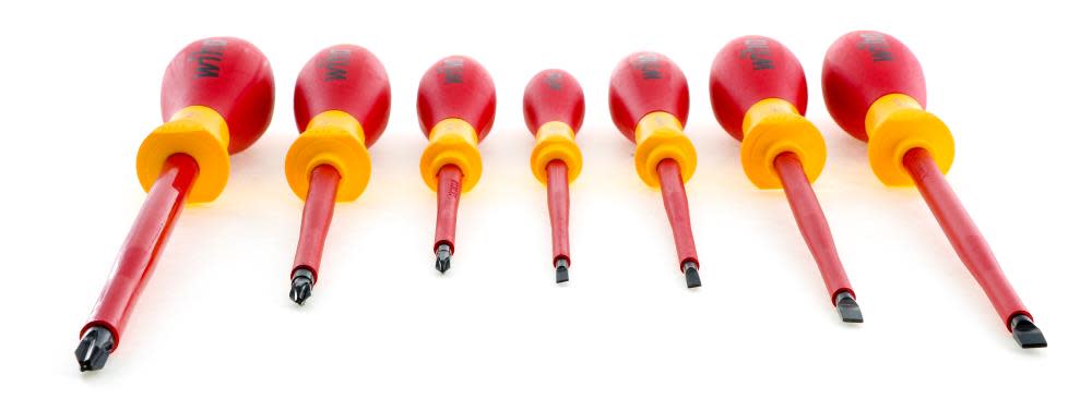 7 Piece Insulated SoftFinish Screwdriver Set ;