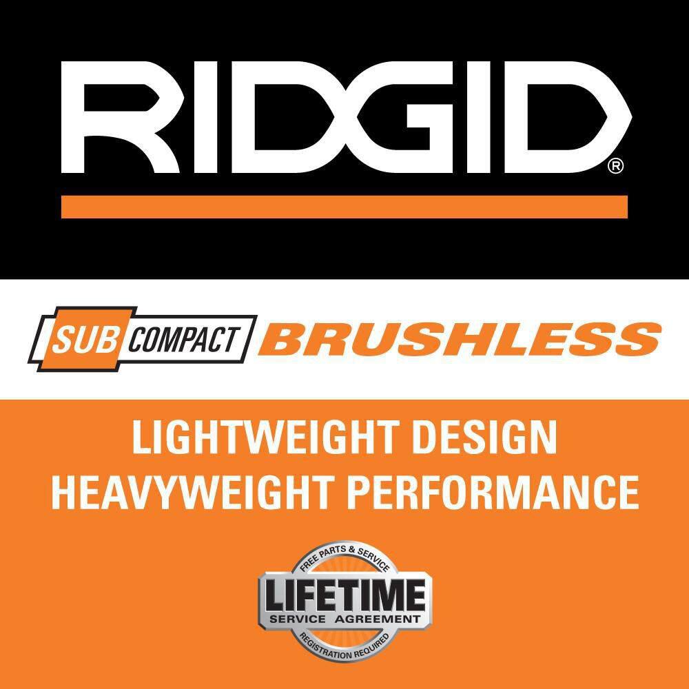 RIDGID 18V MAX Output 4.0 Ah 2.0 Ah Batteries and Charger with FREE 18V SubCompact Brushless 6-12 in. Circular Saw AC8400240SB-R8656B