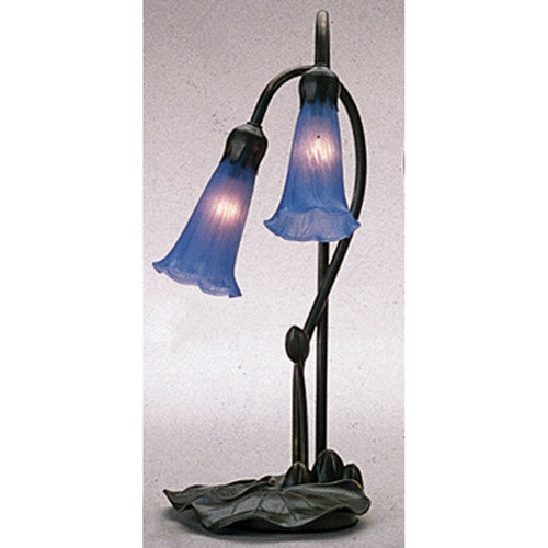 Meyda  13209 Stained Glass /  Desk Lamp from the Lilies Collection