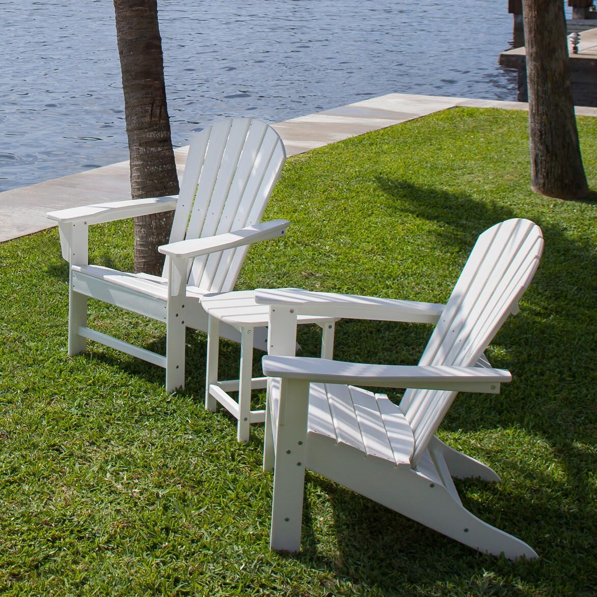 POLYWOOD South Beach Adirondack 3-Piece Set