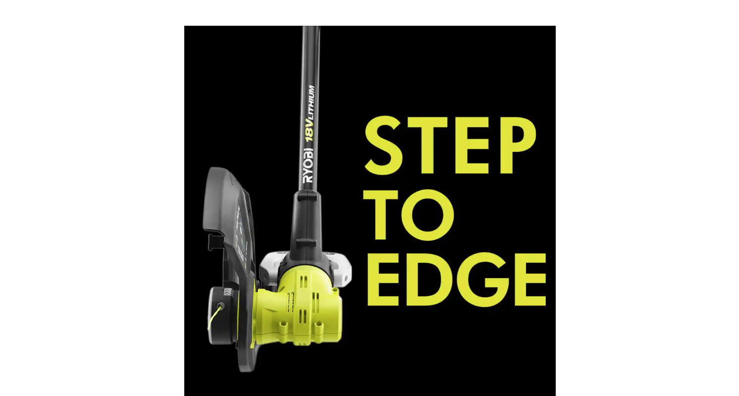 RYOBI P2080 ONE+ 18V 13 in. Cordless Battery String Trimmer/Edger with 4.0 Ah Battery and Charger