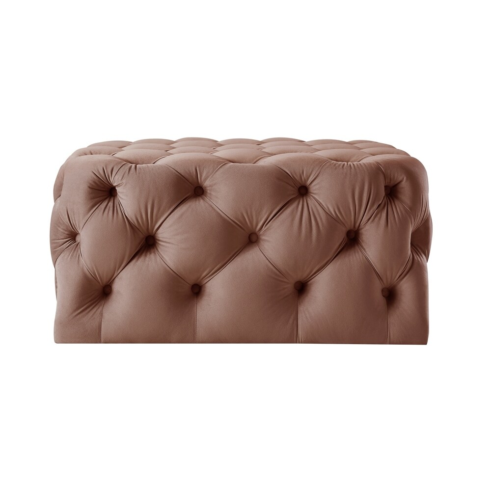 Gordon Diamond Tufted Square Shape Cocktail Ottoman