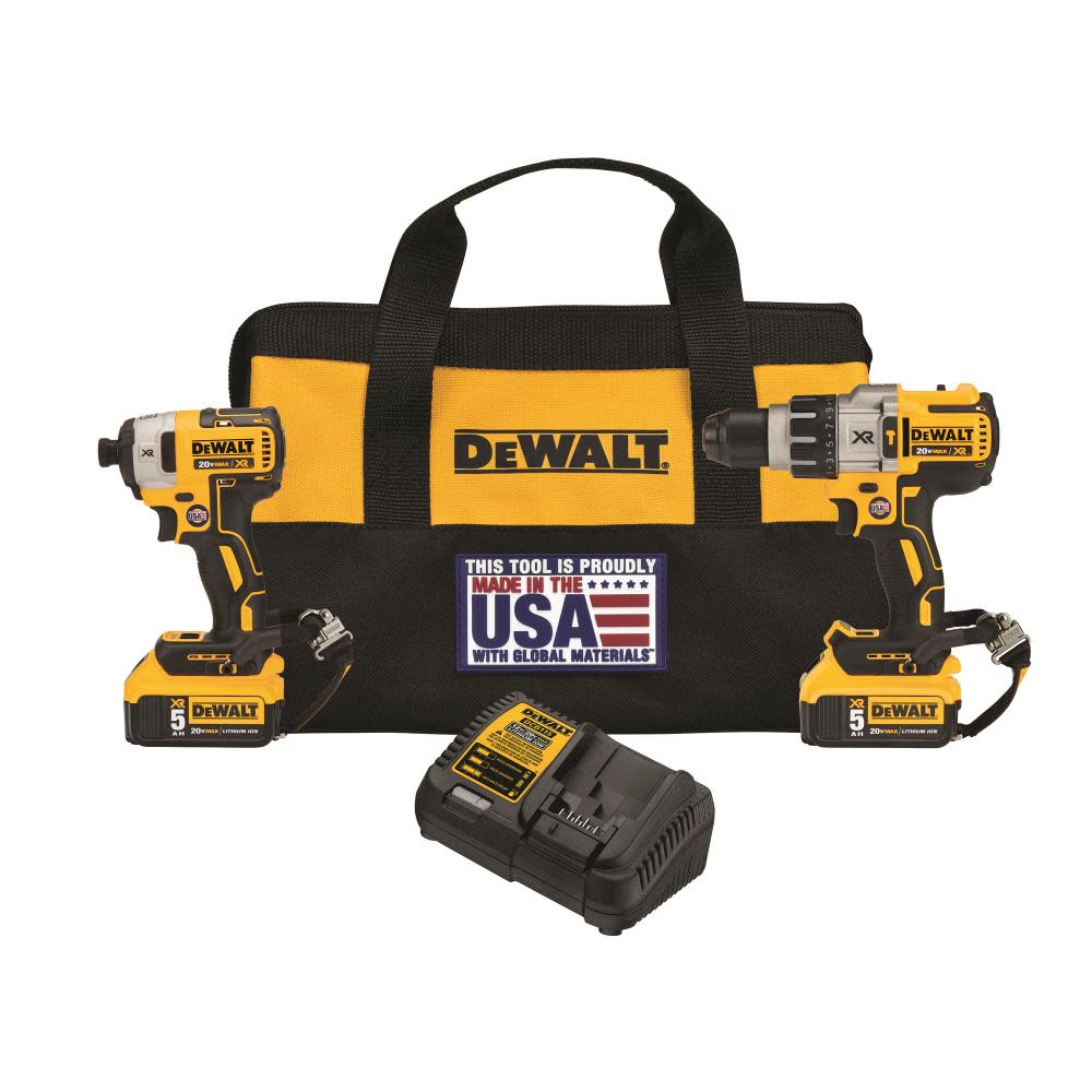 DEWALT 20V MAX XR 2 Tool Combo Kit with LANYARD READY Attachment Points DCK299P2LR from DEWALT