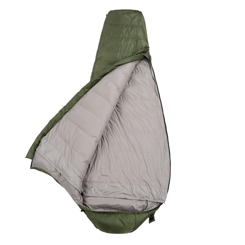 Fast Deliver Outdoor Cold Weather Walm Mummy  Goose Down Sleeping Bag For Outdoor Camping