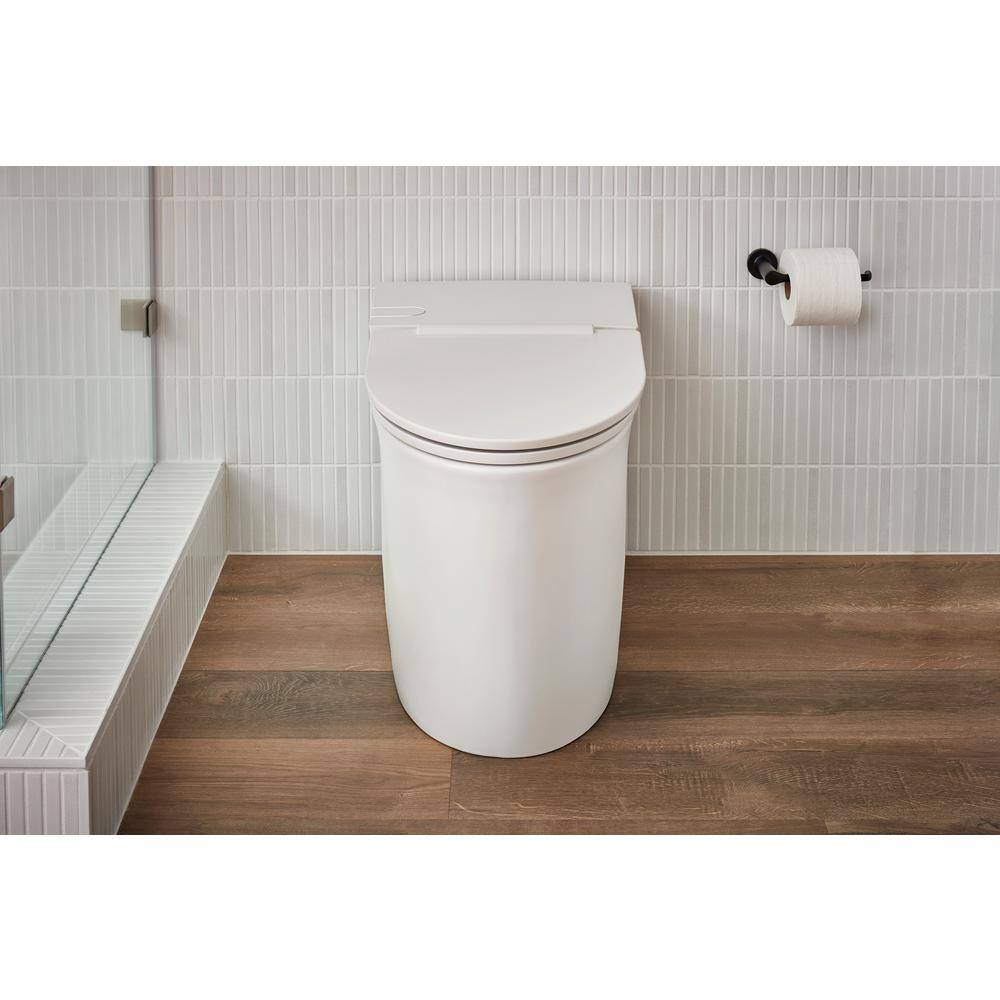 American Standard Studio S 1-piece 1.0 GPF Single Flush Elongated Low-Profile Toilet in White Seat Included 2548A100.020