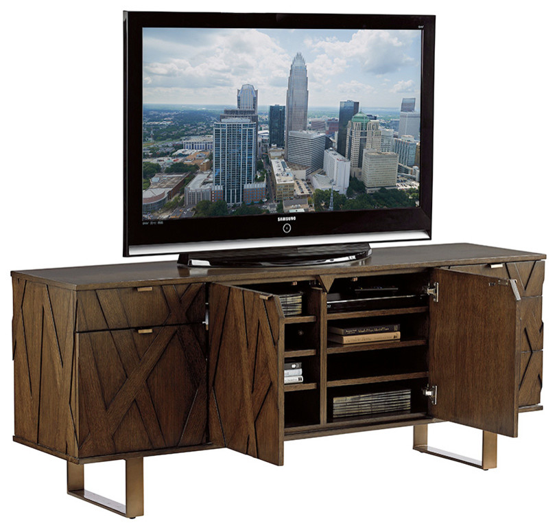 Ellison Media Center   Contemporary   Entertainment Centers And Tv Stands   by Lexington Home Brands  Houzz