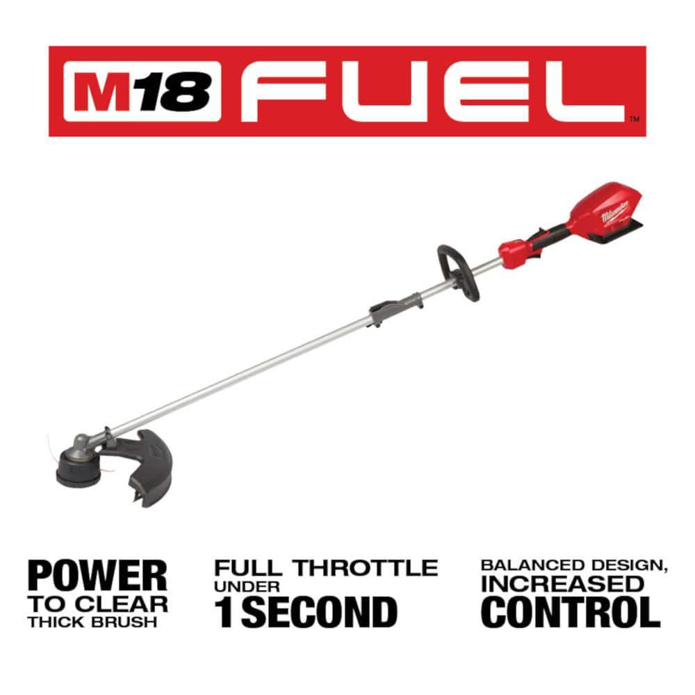 Milwaukee M12 FUEL 8 in 12V LithiumIon Brushless Cordless Hedge Trimmer Kit with M18 FUEL QUIKLOK String Trimmer