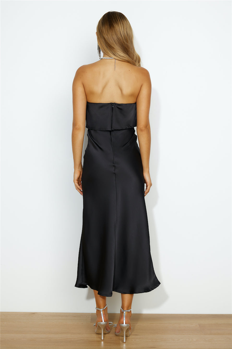 Sultry Mood Maxi Dress BLACK