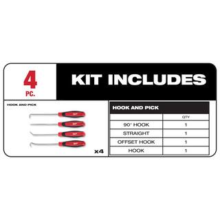 MW 144-Position Flex-Head Ratcheting Combination Wrench Set SAE with Hook and Pick Set (19-Piece) 48-22-9413-48-22-9215