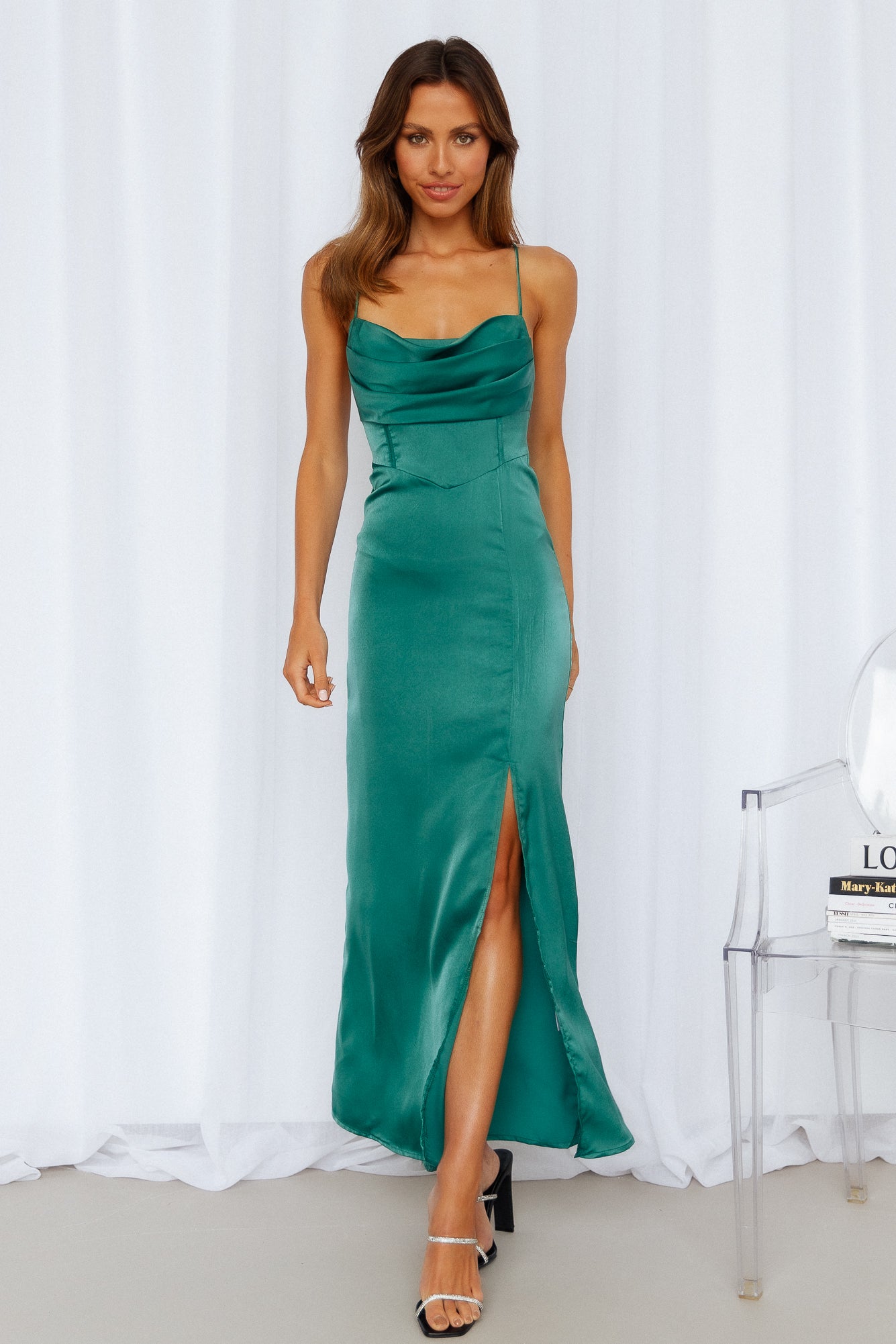 Golden Thoughts Maxi Dress Green