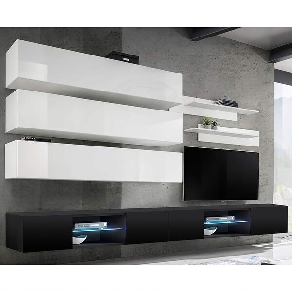 Fly J1 33TV Wall Mounted Floating Modern Entertainment Center