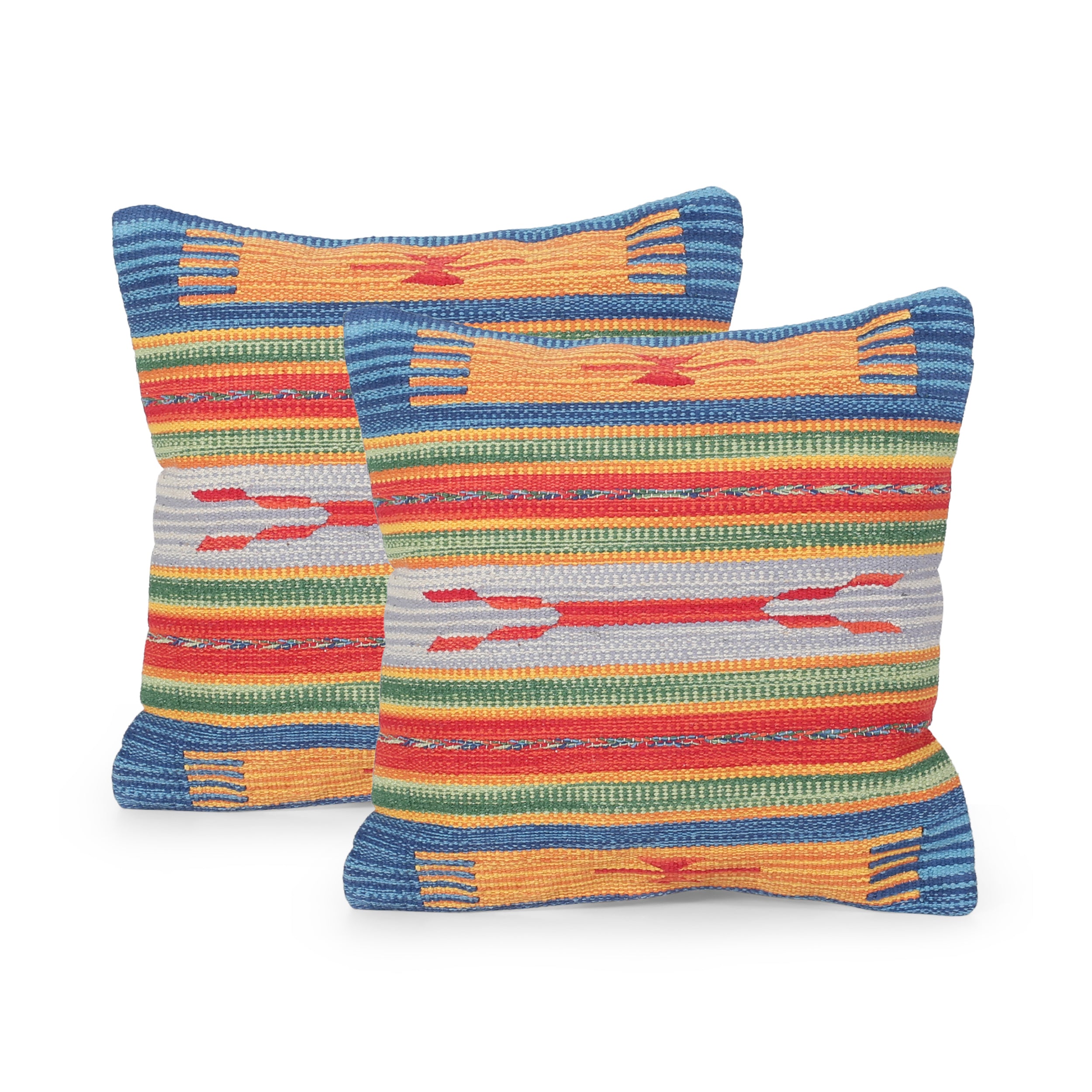 Lisset Boho Cotton Pillow Cover (Set of 2)