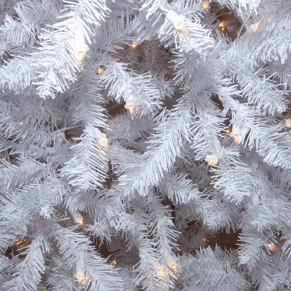 National Tree Company 6.5 ft. Dunhill White Fir Tree with Clear Lights