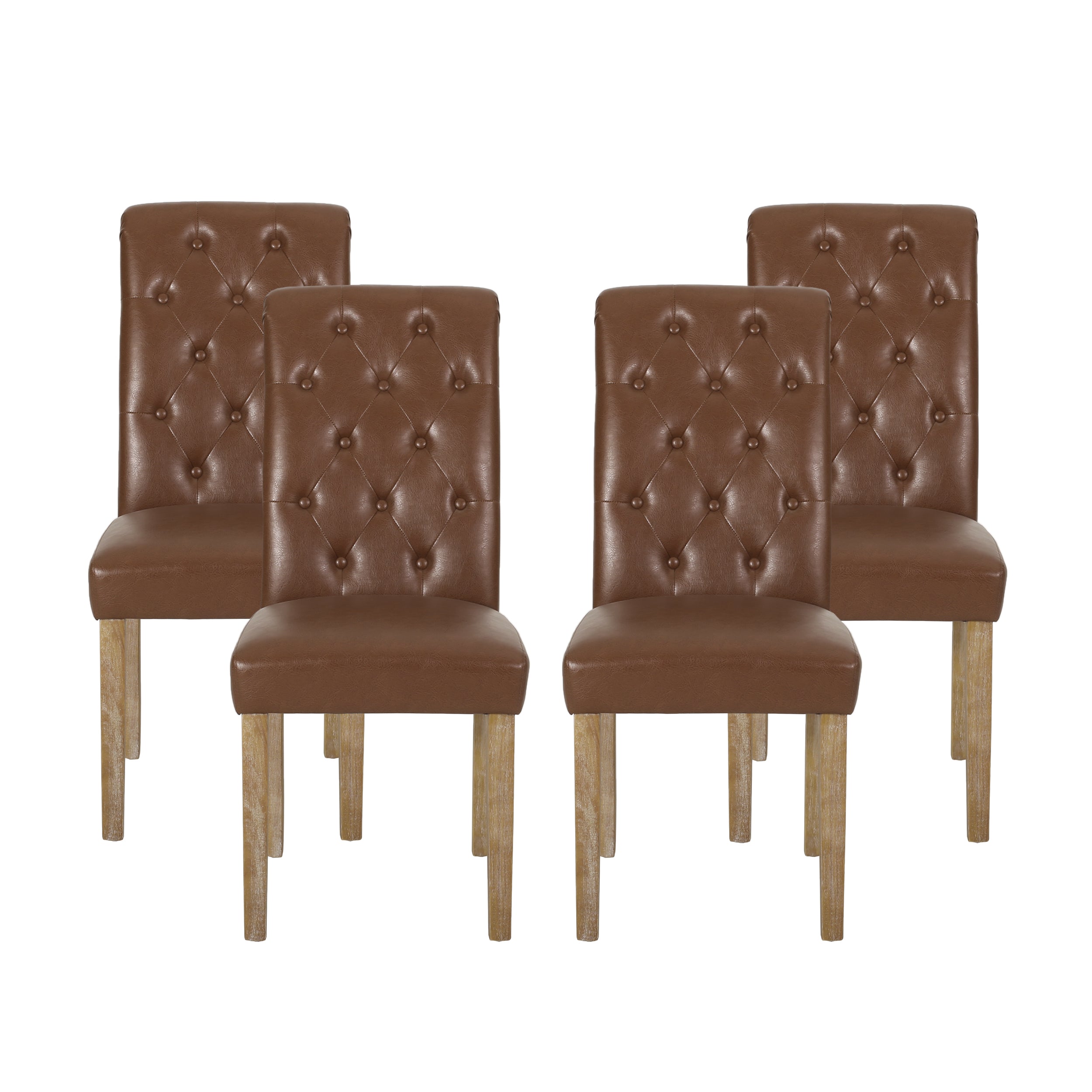 Larkspur Contemporary Tufted Dining Chairs, Set of 4