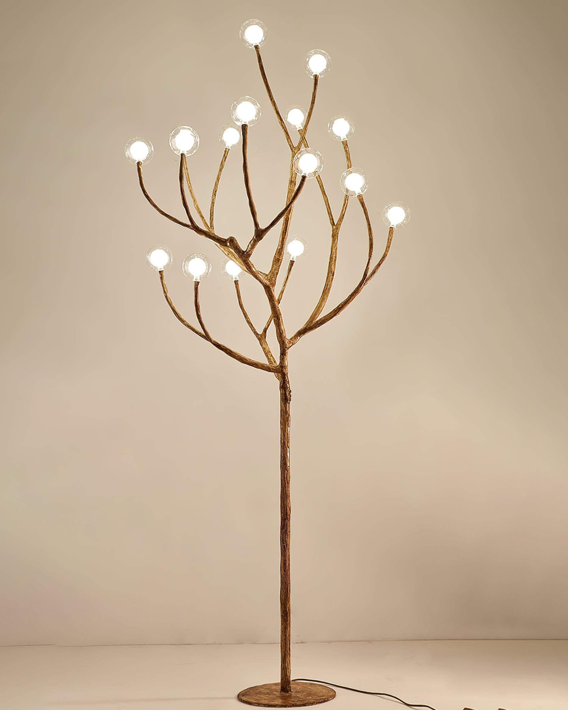 Imitation Wood Floor Lamp