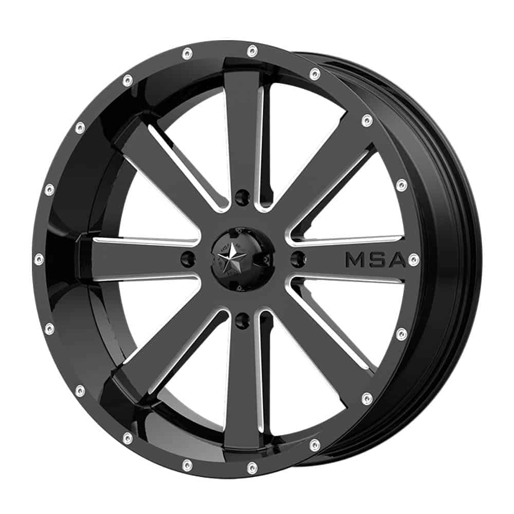 MSA Offroad Wheels M34 FLASH MA34 22X7 4X137 G-BLK MILL 00MM