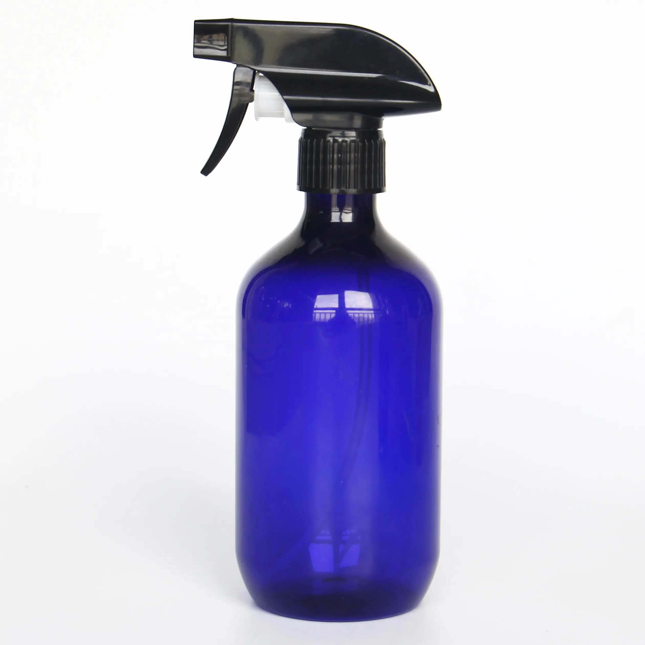 500ml 16 oz Boston Bottle With Durable Black Trigger Sprayer w/ Mist and Stream for Aromatherapy Plastic Liquid Detergent bott