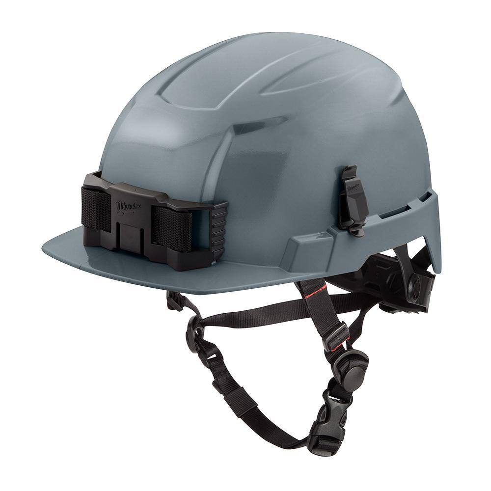 MW BOLT Gray Type 2 Class E Front Brim Non-Vented Safety Helmet 48-73-1337