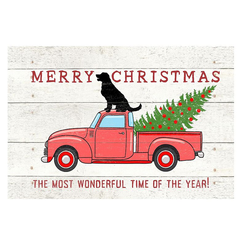 Bungalow Flooring Down Home Truck Christmas Mat - 23 x 36