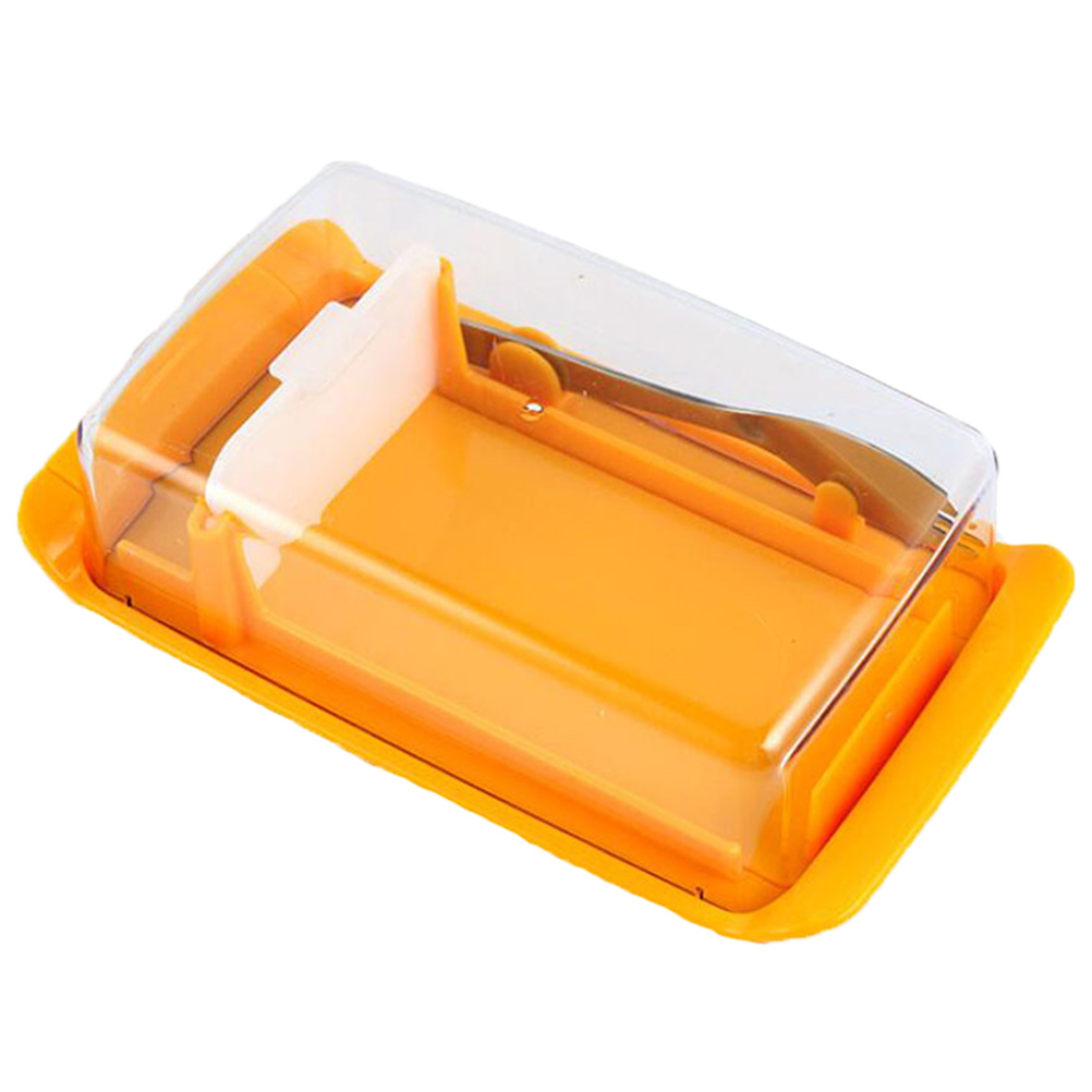 1 Set Food Container Butter Crisper Butter Cutter Home Tableware Storage Box