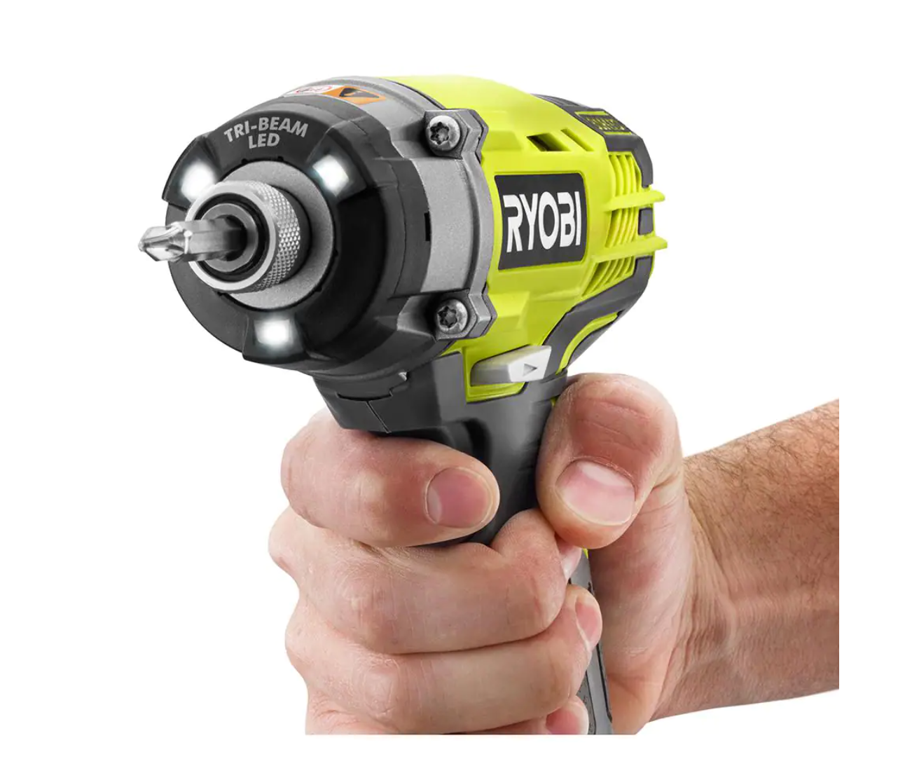 RYOBI P237-PSK005 ONE+ 18V Cordless 3-Speed 1/4 in. Hex Impact Driver with 2.0 Ah Battery and Charger